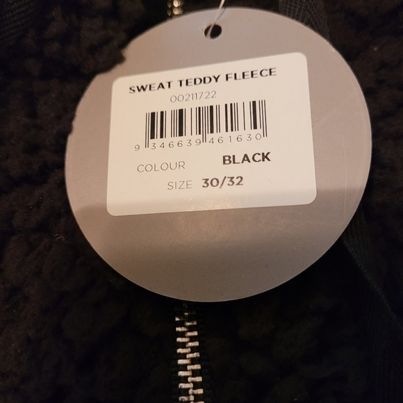 Zim & Zoe Black 1/4 Zip Fleece Jacket Size 30/32 - Picture 7 of 8